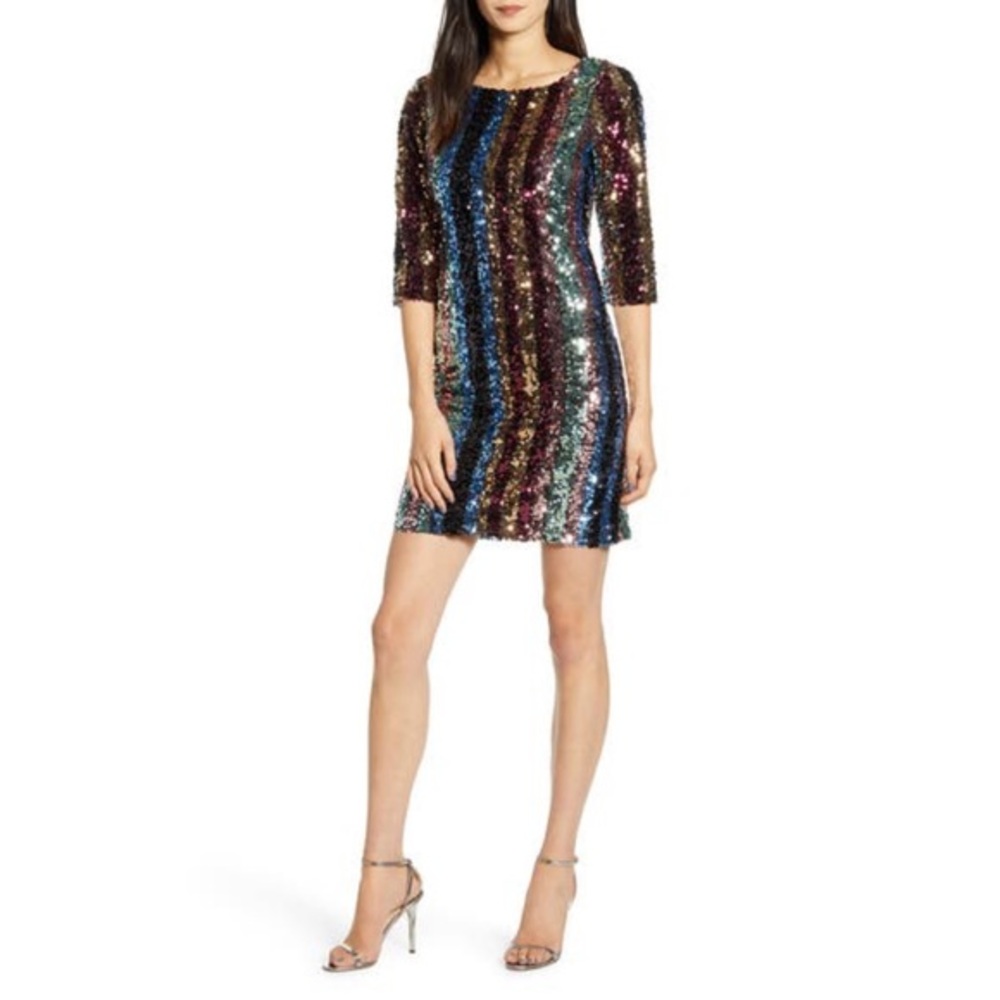 Cupcakes And Cashmere Virginia Sequin Dress S